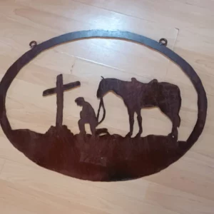 Cross Horse Decor